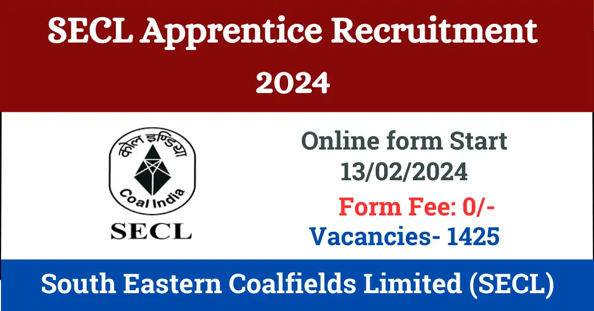 SECL Apprentice Recruitment 2024