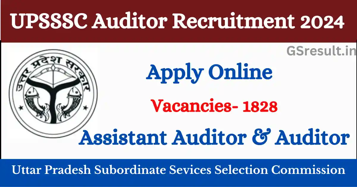 UPSSSC Auditor Recruitment 2024