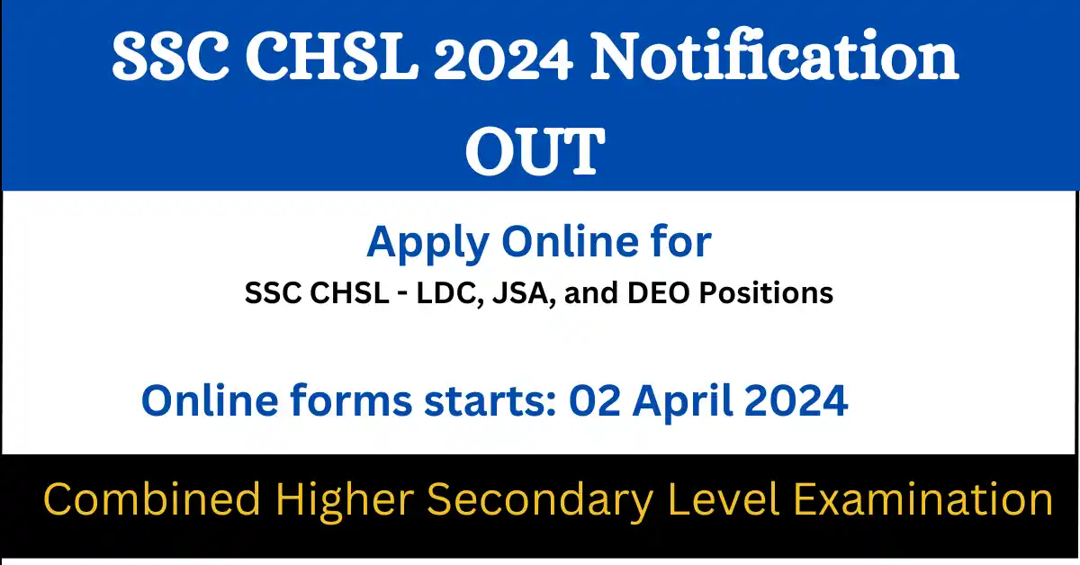 SSC CHSL 2024 Notification