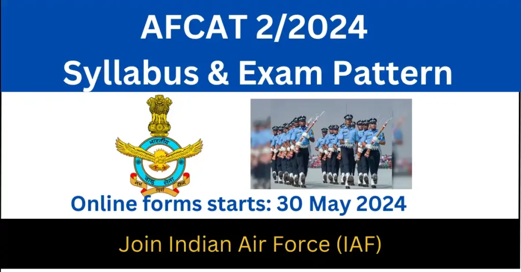 AFCAT 2024 Syllabus