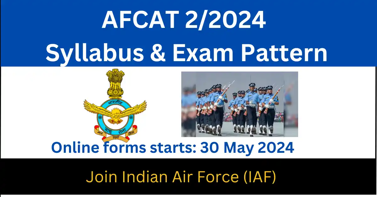 AFCAT 2024 Syllabus
