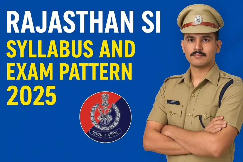 Rajasthan SI Syllabus 2025