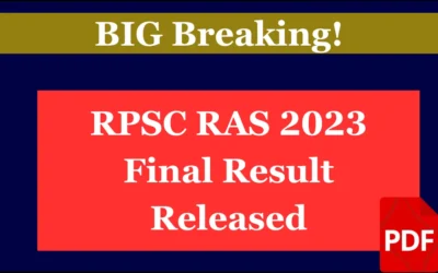 RPSC RAS Final Result 2023