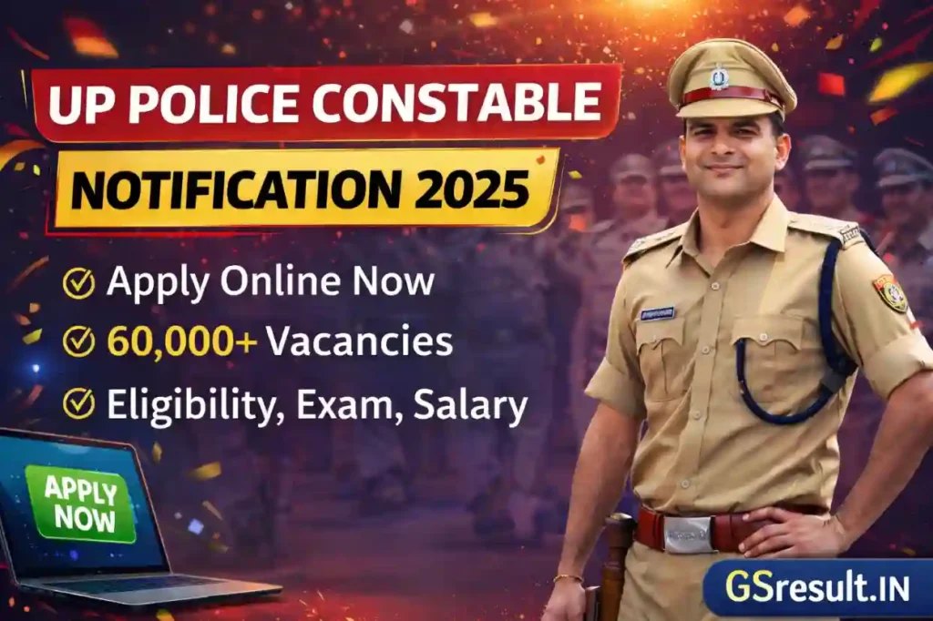 UP Police Constable Notification 2025