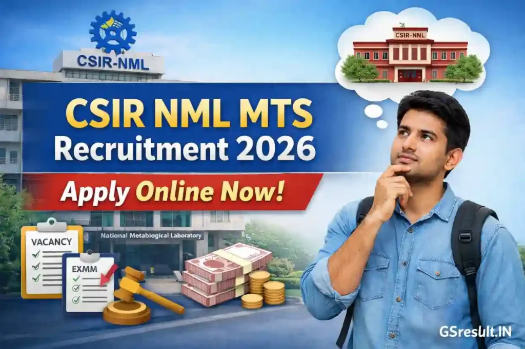 CSIR NML MTS Recruitment 2026