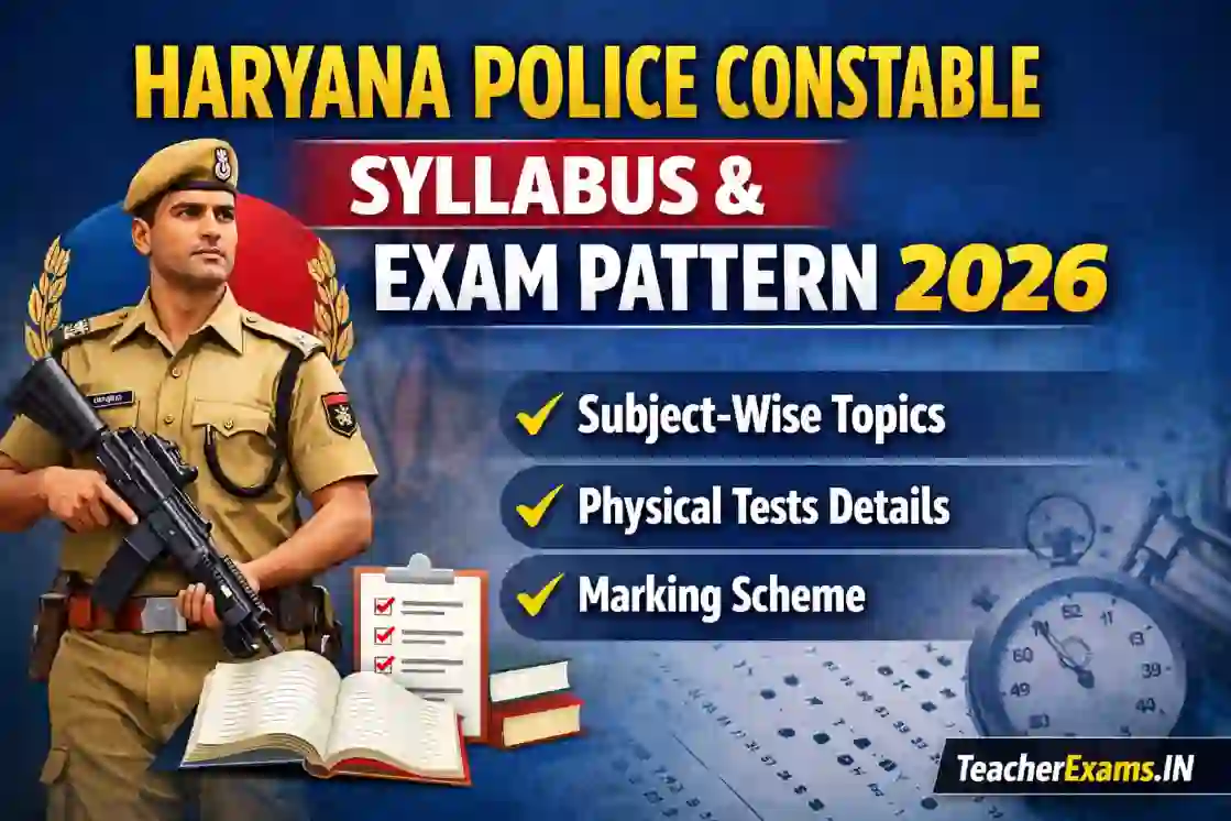 Haryana Police Constable Syllabus